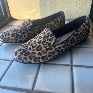 NEW - Clarks Women’s “Gracelin” suede Leopard loafers, Cushion Soles.